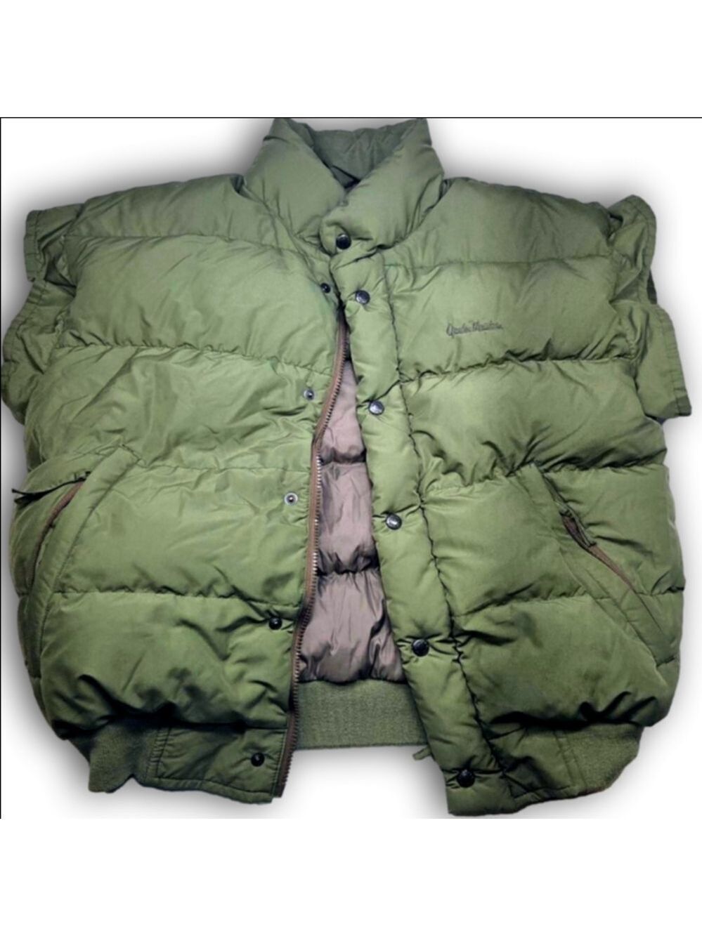 Women's Gander Mountain Olive Green Puffer Vest M